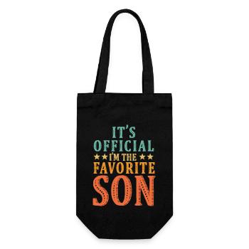 C’est officiel Je suis le fils préféré - Sac à bouteille - noir - Devant