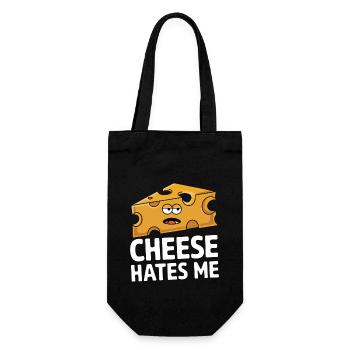 Lactose intolerance Lactose intolerant - Gift Bag for Bottles - black - Front