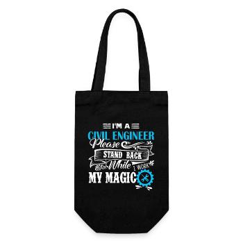 Civil Engineer I Am A Civil Engineer - Gift Bag for Bottles - black - Front