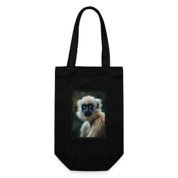 Gibbons Gibbon - Geschenkbeutel für Flaschen - Schwarz - Vorne