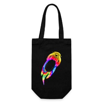 Otter Tie Dye - Gift Bag for Bottles - black - Front