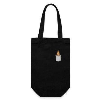 Otter Pocket - Geschenkbeutel für Flaschen - Schwarz - Vorne