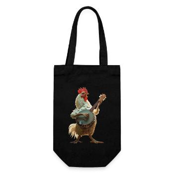 Rooster Banjo - Gift Bag for Bottles - black - Front