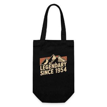 Legendary since 1954 Birthday - Gift Bag for Bottles - black - Front