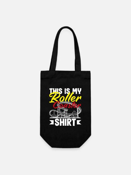 Achterbahn Dieses Ist Mein Shirt - Geschenkbeutel für Flaschen - Schwarz