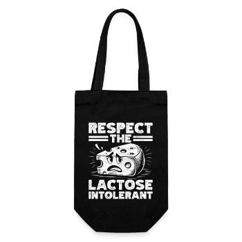 Lactose intolerance Lactose intolerant - Gift Bag for Bottles - black - Front