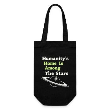 Space Exploration Cosmic Discovery - Geschenkbeutel für Flaschen - Schwarz - Vorne