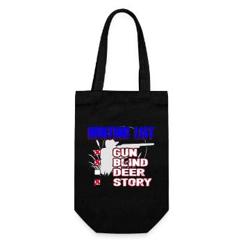 Hunting List Gun Blind Deer Story - Gift Bag for Bottles - black - Front