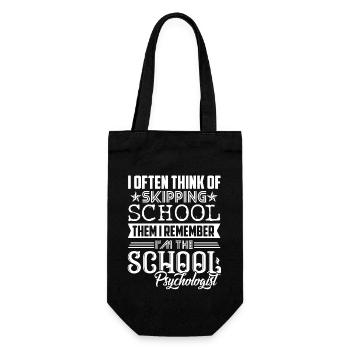 School Psychologist I am The School Psychologist - Gift Bag for Bottles - black - Front