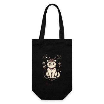 Joyeux Noël Amis Chats - Sac à bouteille - noir - Devant