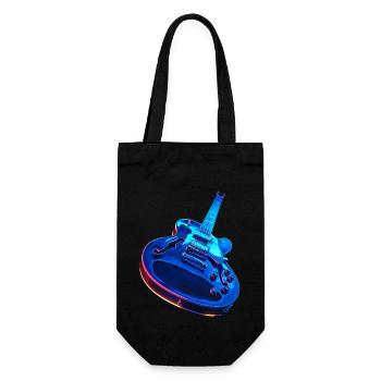 Guitare - Sac à bouteille - noir - Devant