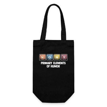 Éléments primaires de l’humour Science Ironie - Sac à bouteille - noir - Devant