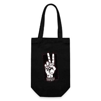 Let s Rock - Geschenkbeutel für Flaschen - Schwarz - Vorne
