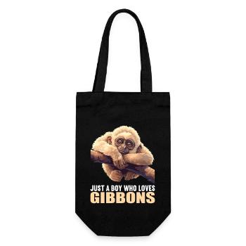 Gibbons Gibbon - Geschenkbeutel für Flaschen - Schwarz - Vorne