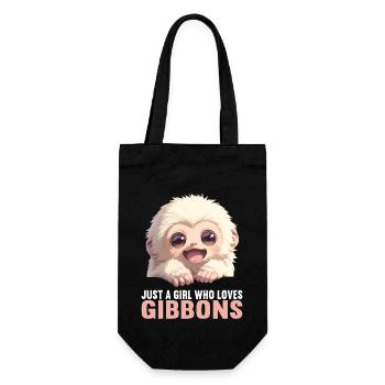 Gibbons Gibbon - Geschenkbeutel für Flaschen - Schwarz - Vorne