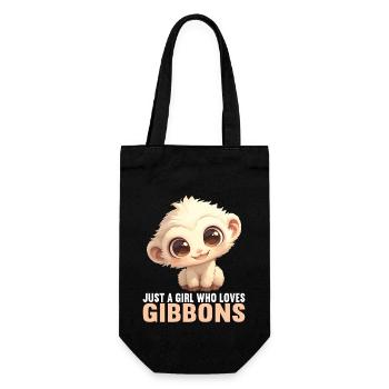 Gibbons Gibbon - Geschenkbeutel für Flaschen - Schwarz - Vorne