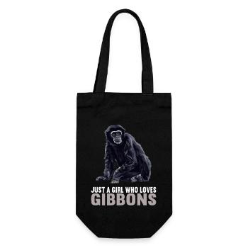 Gibbons Gibbon - Geschenkbeutel für Flaschen - Schwarz - Vorne