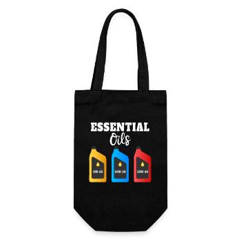 Illustration amusante d’huiles essentielles pour - Sac à bouteille - noir - Devant