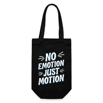 No Emotion Just Motion 5 - Geschenkbeutel für Flaschen - Schwarz - Vorne