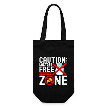 Lactose intolerance Lactose intolerant - Gift Bag for Bottles - black - Front