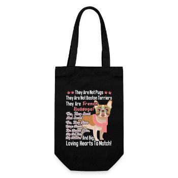 French Bulldog They Are Not Pugs - Gift Bag for Bottles - black - Front