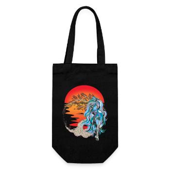 Cheval, Chevaux, Nature, Coucher De Soleil, Soleil - Sac à bouteille - noir - Devant