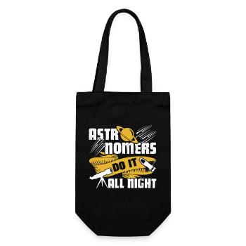Astronomer Astronomers Do It All Might - Gift Bag for Bottles - black - Front