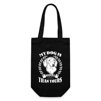 Dachshund Shirt My Dog Is Cooler Than Yours - Gift Bag for Bottles - black - Front