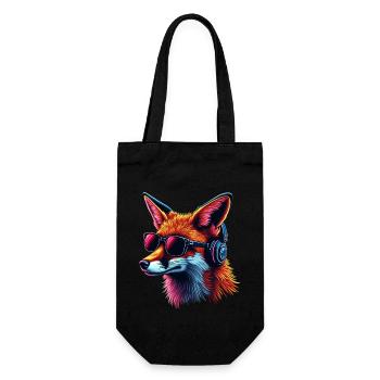 Drôle Renard Renard Art Animal Nature Animaux Animaux Sauvages - Sac à bouteille - noir - Devant