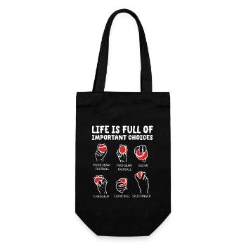 Life is full of important decisions - Gift Bag for Bottles - black - Front