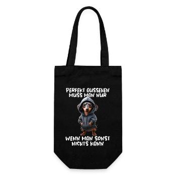 Funny Dog Saying Animal Lover Funny Dog Dog - Gift Bag for Bottles - black - Front