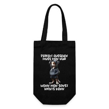 Funny Dog Saying Animal Lover Funny Dog Dog - Gift Bag for Bottles - black - Front