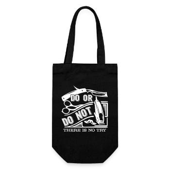 Barber Do Or Do Not - Gift Bag for Bottles - black - Front