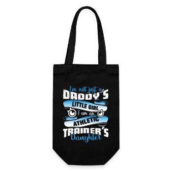 I Am An Athletic Trainer's Daughter - Gift Bag for Bottles - black - Front