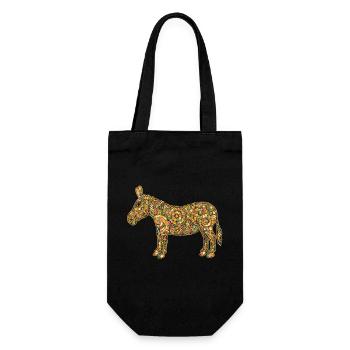 Donkey Geometric - Gift Bag for Bottles - black - Front