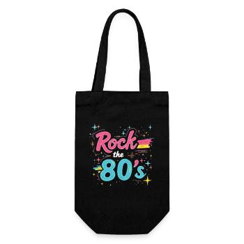 Rock The 80's 80s Party Retro Look 80s - Gift Bag for Bottles - black - Front