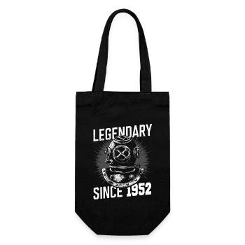 Legendary since 1952 - Diving Diver Birthday - Gift Bag for Bottles - black - Front