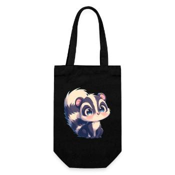 Stinktiere Stinktier - Geschenkbeutel für Flaschen - Schwarz - Vorne