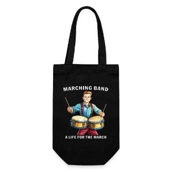 MARCHING BAND A LIFE FOR THE MARCH - Gift Bag for Bottles - black - Front