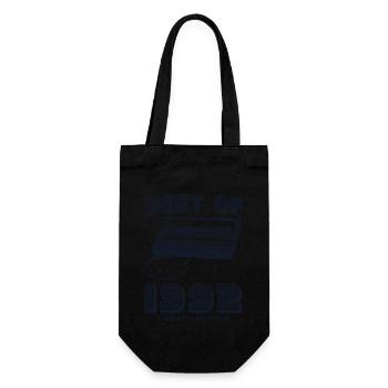 Retro 1992 Stil 33. Geburtstag Feier Design - Geschenkbeutel für Flaschen - Schwarz - Vorne