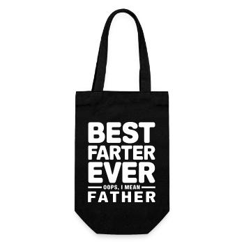 Pet Dire Péter Papa Chiots Drôle Pet Cadeau - Sac à bouteille - noir - Devant