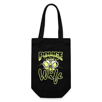Proud To Be Police Wife - Gift Bag for Bottles - black - Front