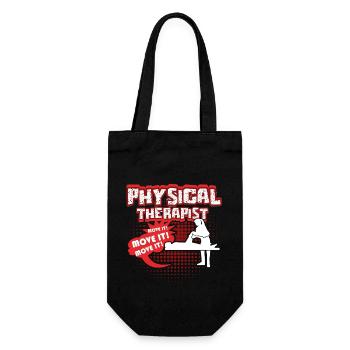 Physical Therapist Move It - Gift Bag for Bottles - black - Front
