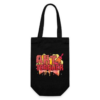 Art Teacher Color - Gift Bag for Bottles - black - Front