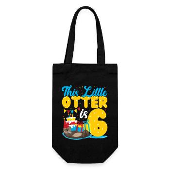 Anniversaire de la loutre Cette petite loutre - Sac à bouteille - noir - Devant