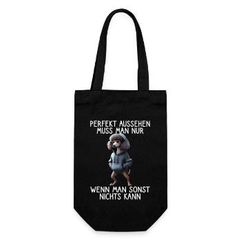 Funny Dog Saying Animal Lover Funny Dog Dog - Gift Bag for Bottles - black - Front