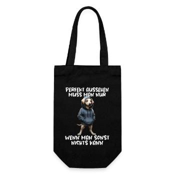 Funny Dog Saying Animal Lover Funny Dog Dog - Gift Bag for Bottles - black - Front