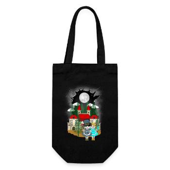 Children Child Fairy Tale Fairy Tale Character Cat Cats - Gift Bag for Bottles - black - Front