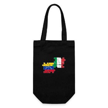 Venezuela Italy Flag Italians Venezuelans - Gift Bag for Bottles - black - Front