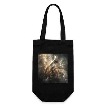 Tuba - Geschenkbeutel für Flaschen - Schwarz - Vorne